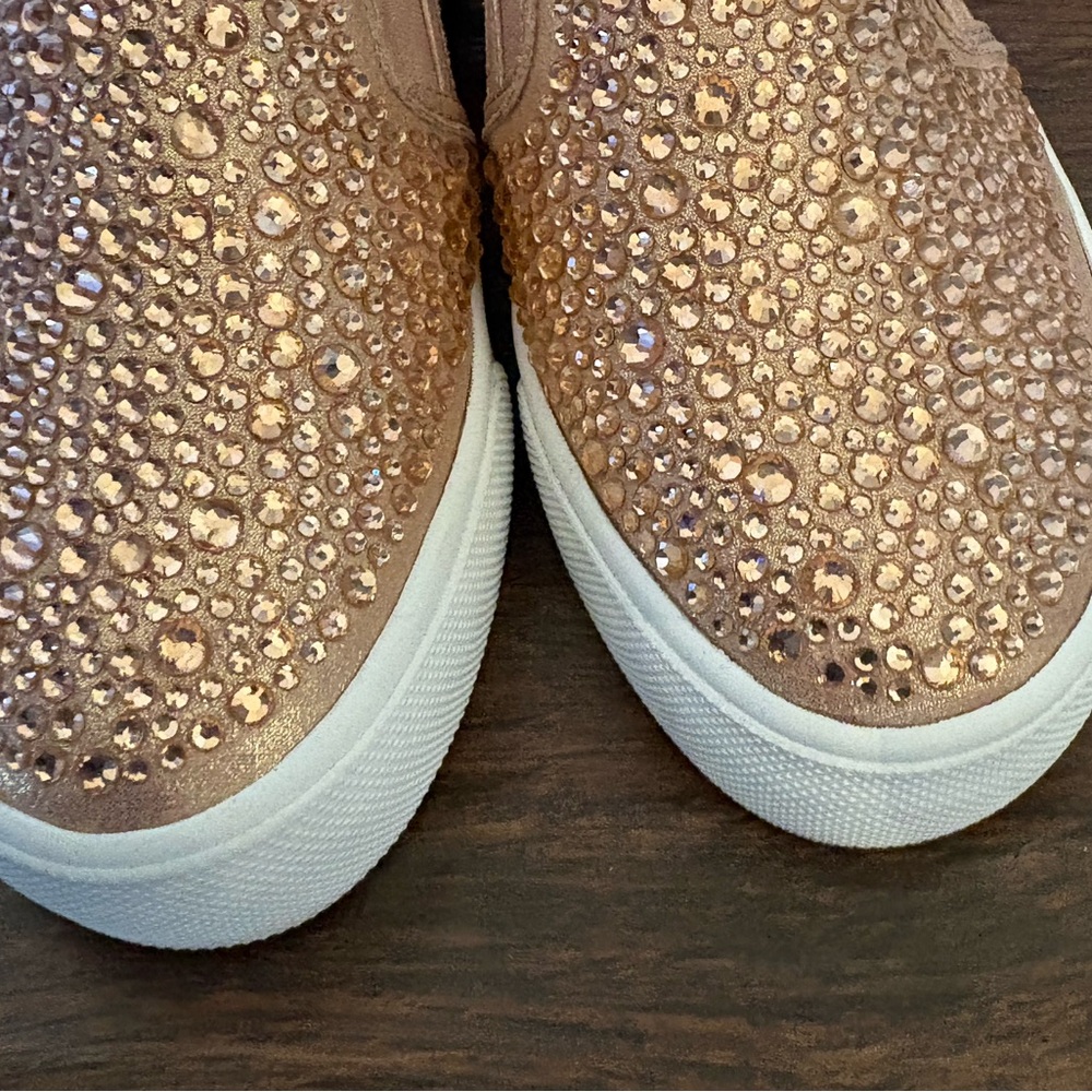 INC International Concepts Women's Sparkling Slip-On Sneakers - Rose Gold - Picture 5 of 8